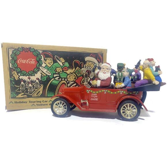 Coca Cola Holiday Touring Car With Santa and Elves Christmas Decor 1998 - Picture 3 of 12